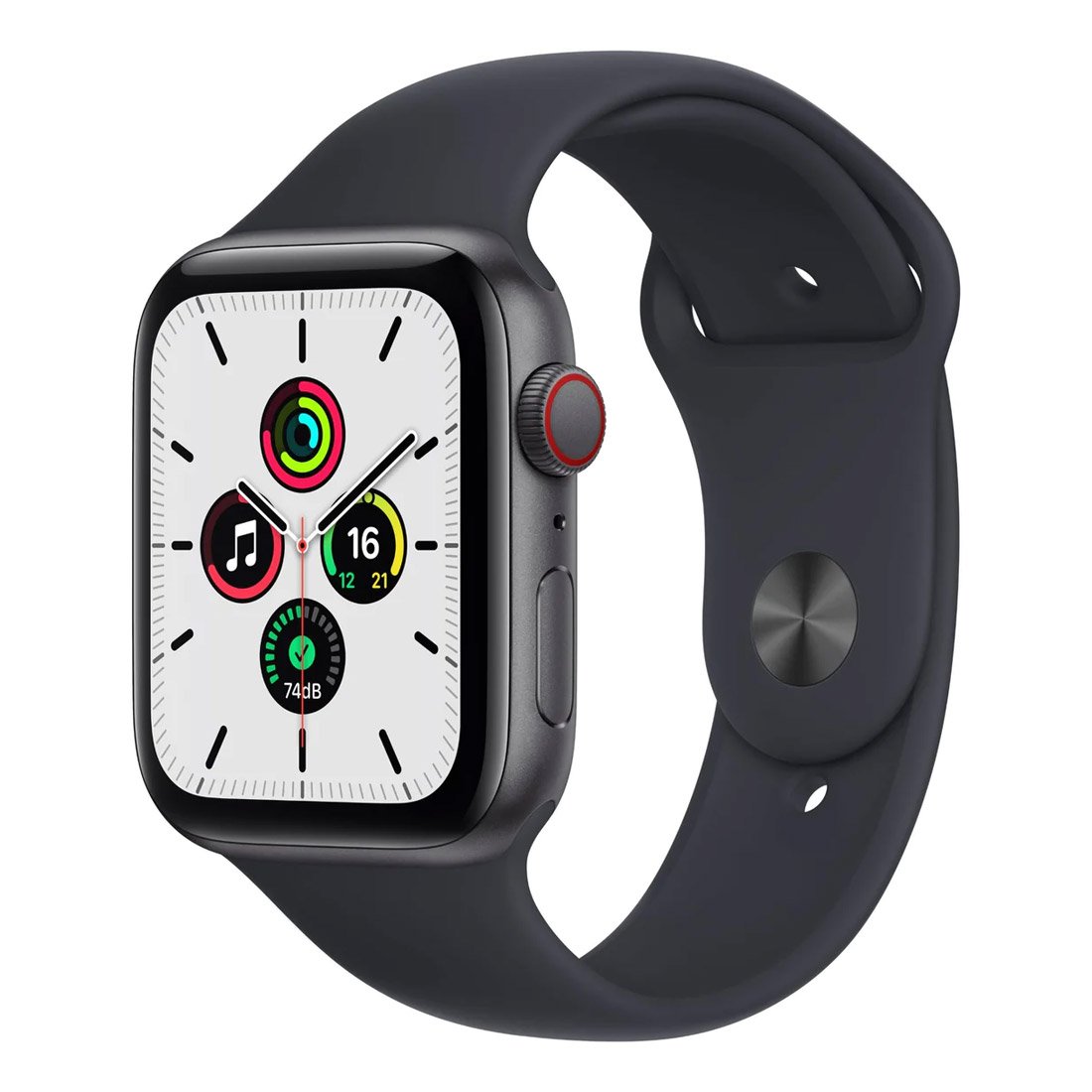 Apple Watch SE 44mm Space Grey Aluminium Case GPS + Cellular w/ Midnight Sport Band